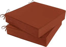 Outdoor Chair Cushions Set of 2 for Patio Furniture 22x22x4 Inch Waterproof Patio Chair Cushion 3 Year Color Fastness Square Elastic Foam Garden Sofa Couch Pads with Ties and Handle,Spice by GreenHaven Gardens