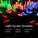 Pro Christmas M5 LED Holiday Lights - 70 Bulbs, 23.3ft - Professional Grade Indoor Outdoor Diamond Cut Sparkle Light Strings for Home Decorations and Christmas Trees - Green by GreenHaven Gardens