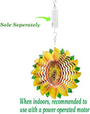 Sunflower Wind Spinner Metal Garden Decor Outdoor 3D Stainless Steel Sculptures Kinetic Hanging Whirligigs Yard Art Decorations Backyard Indoor Patio Lawn Ornaments Clearance Sun Catcher Windmill by GreenHaven Gardens