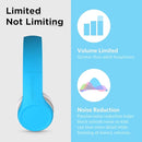 LilGadgets Connect+ Wired Kids Headphones for School with Mic, Volume Limited & Noise Reduction, On-Ear Headset with Cord, SharePort Technology for Multiple Kids & SoftTouch Padding, Blue by TinyTreasures Baby Boutique