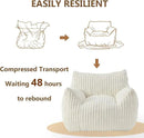 Giant Bean Bag Chairs for Adults Teens, Large Bean Bag Sofa Chairs with Filling Comfy Fuzzy BeanBag Chair with Armrests for Bedroom Living Room Reading by CozyNest Decor
