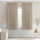 MIULEE Taupe Back Tab Blackout Curtains 63 Inch Length 2 Panels Set for Living Room Bedroom Privacy, Rod Pocket/Pinch Pleat Thermal Insulated Room Darkening Pleated Light Blocking Drapes by TinyTreasures Baby Boutique