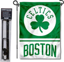WinCraft Boston Celtics Garden Flag with Stand Holder by GreenHaven Gardens