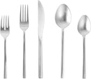 FORTESSA Arezzo 18/10 Stainless Steel Flatware, 5 Piece Place Setting With Knife, Forks and Spoons (Service For 1), Dishwasher Safe, Brushed Gold by CozyNest Decor