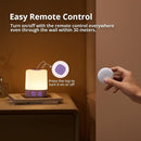 Lyridz LED Nursery Night Light with Clock, Portable Breastfeeding Night Lamp for Baby, Remote Control, 4000mAh Rechargeable Battery, Dimmable, 3 Color Temperature by TinyTreasures Baby Boutique