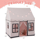 INFANS Kids Play Tent with Washable Mat Star Light Windows, Anti-Trip Large Playhouse Toys for Children Boys Girls, Indoor Outdoor Princess Tents Castle for Toddlers (Pink) by TinyTreasures Baby Boutique
