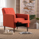 Mid-Century Modern Recliner With Button Tufted Waffle Stitch by HouseOfZazla