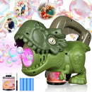 Dinosaur Bubble Machine with Colorful Lighting for Kids Automatic Handheld Dinosaur Bubble Toy 20000+ Big Bubbles Per Minute Bubbles Toy for Outdoor Parties Yard Fun Kids Gift Tyrannosaurus Green by TinyTreasures Baby Boutique
