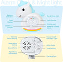 Alarm Clock for Kids with Night Light, Sleep Training Clock Time to Wake Clock, Rechargeable Silicone Light for Bedroom, Perfect Sleep Companion for Boys Girls, Blue Pony by TinyTreasures Baby Boutique