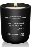 M&SENSE Natural Soy Candle| Oud Wood | 5.3 oz | Minimalist Scented Candle for Relaxation, Gifting, Home Décor | for Bedroom, Office, Party Small by CozyNest Decor