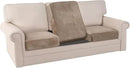 PrinceDeco Velvet Stretch Couch Cushion Cover Soft Cushion Slipcover for Chair Loveseat Sofa Furniture Protector Seat Cushion Sofa Cover (Each Width Up to 29.5", Taupe) by CozyNest Decor