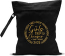 Girls Trip Gifts Wet Dry Bag, Beach Bag Wet Bag Favors, for Swimsuit Toiletry Travel Essentials For Women Aloha Bags, Beach Travel Gym Laundry bags for Dirty Diaper Swimsuit Gifts (Black) by TinyTreasures Baby Boutique