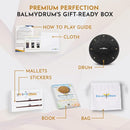 The Balmy Drum - 8 Note 6 Inch Steel Tongue Drum, Steel Drum Instrument, Drums For Children and Adults, Balmy Drum Set for Kids with Music Book, Handpan, Mallet and Carry Bag (Black) by TinyTreasures Baby Boutique