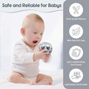 MCGMITT Baby Rattle Teething Toy, Easy Grasp Silicone Infant Ball, BPA Free Non-Toxic Soft Baby Sensory Ball Bath Toy, Motor Skills Toy, Montessori Early Educational Toy, Gift for Age Newborn and Up by TinyTreasures Baby Boutique