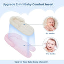 COOLBEBE New 2-in-1 Babybody Supports for Baby Newborn Infants - Extra Soft Stroller Cushion Pads Car Seat Insert, Seasons, Pink by TinyTreasures Baby Boutique