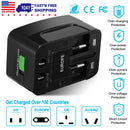 Universal Travel Adapter AC Power Plug Adapter US UK EU AUST Worldwide Socket For Phones Tablet Cameras