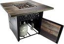 DualHeat by Endless Summer, The Harris, 38" Square Propane Gas Outdoor Fire Pit/Patio Heater by GreenHaven Gardens