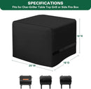 Side Fire Box Grill Cover Fits for Char-Griller 22424 72424 E82424 Portable Tabletop Grill, 600D Heavy Duty BBQ Cover Waterproof Portable Grill Cover, 18 x 18 x 20 Inch, Model 2455 by GreenHaven Gardens