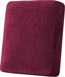 H.VERSAILTEX Velvet Stretch Couch Cushion Cover Plush Cushion Slipcover for Chair Cushion Furniture Protector Seat Cushion Sofa Cover (1 Piece Armchair Cushion Covers, Burgundy) by CozyNest Decor