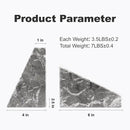 Marble Bookends for Heavy Books, Decorative Bookends for Shelves, Durable and Heavy-Duty Book End for Hardback Book & CDS, Unique Book Stopper & Holder, Gris Lido, Set of 2 by CozyNest Decor