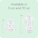 NUK Learner Cup, 8+ Months, Fun Fruits and Animals, Amazon Exclusive Collection, 10 Oz, Pack of 2, BPA-Free, Soft Spout, Spill Proof Sippy Cup by TinyTreasures Baby Boutique
