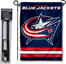 WinCraft Columbus Blue Jackets Garden Flag with Pole Stand Holder by GreenHaven Gardens