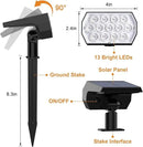 Solar Spot Lights Outdoor Color Changing,[7 Modes/4 Pack] Christmas IP65 Waterproof Landscape Spotlights, Dusk to Dawn Solar Powered Security Light for Patio Gate Walkway Pool Garden Yard Driveway by GreenHaven Gardens
