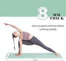 UMINEUX Yoga Mat Extra Thick 1/3'' & 2/5" Non Slip Yoga Mats for Women Eco Friendly TPE Fitness Exercise Mat with Carrying Sling & Storage Bag by TinyTreasures Baby Boutique