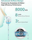Koalababy Electric Nasal Aspirator for Baby – Hospital-Grade Nose Suction, 9 Suction Levels, Baby Nose Sucker, Nasal Cleaner, Night Light & Music, Soft Silicone Tips, Travel Bag by TinyTreasures Baby Boutique