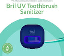 Bril UV-C Toothbrush Sanitizer and Holder, Portable Cleaner, Travel Cover, Magnetic Holder, and Rechargeable Case for Any Size Toothbrush, Navy by CozyNest Decor