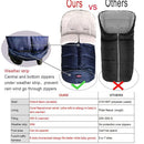 funlife 0-4T Anti-Kick Winter Warm Stroller Blanket,Cozy Baby Sleeping Bag Cocoon Adaptable for All Strollers Waterproof,Anti-Slip,Extendable,Multifunction Use Footmuff for Stroller Blanket by TinyTreasures Baby Boutique