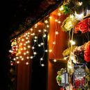 YASENN Bluetooth APP Icicle Lights LED Christmas String Light Icicle Style 300 LED 30ft Fairy Lights 60 Drops Icicle Lights for Indoor Outdoor Decorations(Warm White) by GreenHaven Gardens