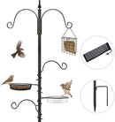 Premium Bird Feeding Station Kit - Multi Feeder Hanging Set with Suet Cage, Bird Bath & Finch Sock Attractors by GreenHaven Gardens