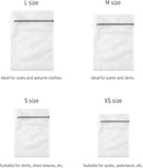 10 Pack Mesh Laundry Bags for Delicates with Non Rust Zipper- MDSXO White Laundry Bags Mesh Wash Bags, Easy Fit Bra, Sock,Lingerie,Sneaker,Baby Laundry for Washing Machine Travel Storage[1XL/3L/3M/3S] by TinyTreasures Baby Boutique