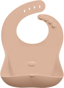 Abiie Ruby Wrapp Silicone Bibs for Babies with Front Pocket - Waterproof Bib - Stain Resistant - Silicone Toddler Bibs by TinyTreasures Baby Boutique
