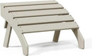 WestinTrends Dylan Outdoor Patio HDPE Adirondack Ottoman Footrest, Sand by CozyNest Decor