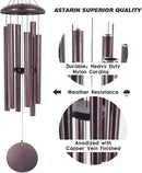 ASTARIN Wind Chimes, 36 Inch Large Metal Outdoor Chimes with 6 Tubes, Deep Tone, Tuned for Garden, Balcony, Patio & Home Decor. Bronze by CozyNest Decor