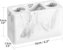 Luxspire Toothbrush Holder, 3 Slots Electric Toothbrush and Toothpaste Holder, Bathroom Countertop Storage Bathroom Accessories Toothbrush Stand for Vanity Counter Organizer Caddy - Gravel White by CozyNest Decor