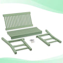 Psilvam Garden Bench, 2-Person Poly Lumber Patio Bench, All-Weather Outdoor Bench That Never Rot, Memorial Bench, Suit for Garden, Porch and Park (Green) by GreenHaven Gardens