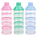 Accmor Formula Dispenser On The Go, 5 Compartments Stackable Formula Container for Travel, Baby Milk Powder Kids Snack Container, BPA Free by TinyTreasures Baby Boutique