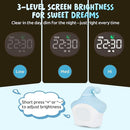 Star Alarm Clock with Night Light for Kids with Sleep Training and Sound Machine, Rechargeable Silicone Lamp OK to Wake Clock, Cute Animal Tabletop Lamp, Perfect Sleep Companion for Boys Girls, Blue by TinyTreasures Baby Boutique