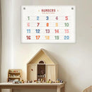 Number Banner Playroom Decor Wall Hanging, Educational Banner Flag, Numbers 1-20, Multi 0191, 28.520 inches by TinyTreasures Baby Boutique