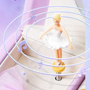 Vlando Musical Jewelry Box with Spinning Ballerina, Lockable Girls’ Jewelry Organizer for Necklaces Rings and Hair Accessories, Gift for Girls and Kids, Purple by TinyTreasures Baby Boutique