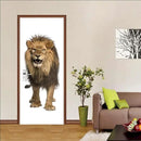 3D Peel & Stick Murals - Lion - Wallpaper, Self-Adhesive, Removable PVC, Waterproof - Bedroom/Living Room Decoration - 35.4 x 78.7 inch by GreenHaven Gardens