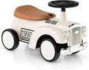 HONEY JOY Ride On Push Car, Outdoor Toddler Riding Toys w/Steering Wheel, Horn & Storage, Foot-to-Floor Sliding Car, No Batteries, Retro Baby Ride On Toys for Boys and Girls (White) by TinyTreasures Baby Boutique