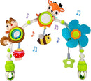 Baby Stroller Arch Mobile, Adjustable Musical Cirb Mobile Toys with Universal Clamps, Versatile Activity Toy Bar for Baby Bouncer Infant Car Seat Toy Stroller Toys Mobile for Bassinet Crib - Orange by TinyTreasures Baby Boutique
