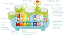 Fisca 3 in 1 Musical Instruments Toys, Electronic Piano Keyboard Xylophone Drum Set - Learning Toys with Lights for Baby & Toddler 1 2 3 Year Old Boys and Girls by TinyTreasures Baby Boutique