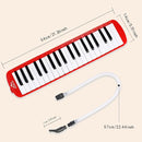 EastRock 37 Key Melodica Instrument Air Piano Keyboard Soprano style Pianica with Mouthpiece Tube Sets and Carrying Bag Black by TinyTreasures Baby Boutique