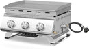 3-Burner Stainless Steel 2-in-1 Tabletop Grill and Griddle Combo, 24,000 BTU Portable Flat Top Propane Gas Grill for Commercial BBQ, Outdoor Cooking, Camping, Tailgates & Backyard by GreenHaven Gardens