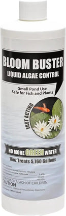 Bloom Buster Pond Algae Control - 16oz - Fast Acting Algaecide, Use in Fountains & Outdoor Ponds Containing Koi & Other Fish - EPA Registered by GreenHaven Gardens